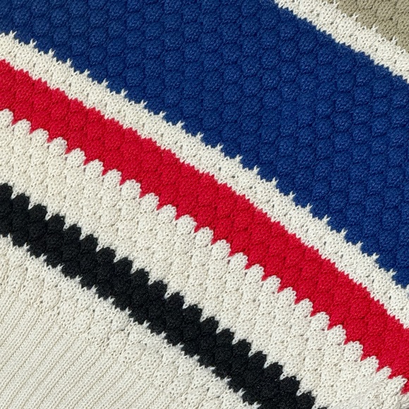 Colter Bay 1980s Vintage Short Sleeve Top Shirt Sweater Striped Cute Hip - Picture 5 of 9